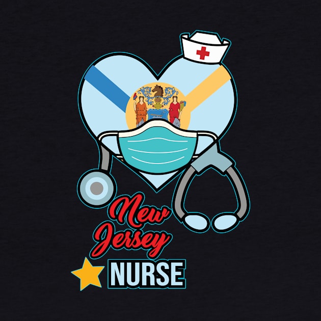 New Jersey Nurse  - Love RN LPN CNA State Nursing Gift by ScottsRed